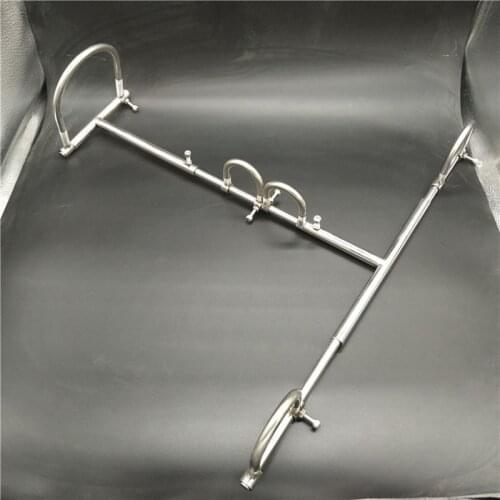 Kneeling Couples BDSM Products Stainless Steel Handcuffs Shackles Neck Collar Flirting Stimulating Bondage Tool Toys For Couples