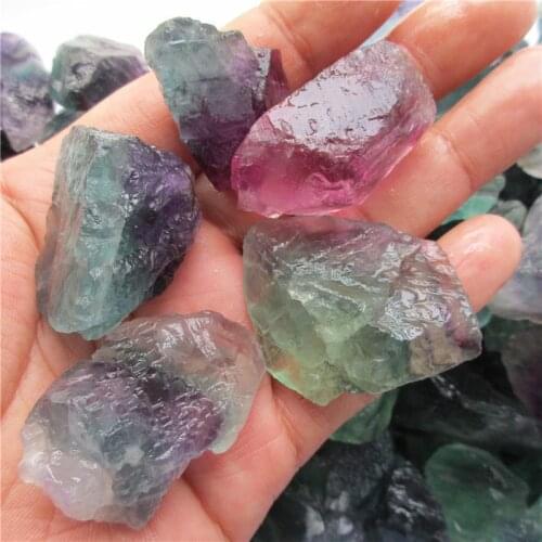 Natural Fluorite Rough Specimens Colorful Fluorite Gemstone Mineral Specimen Crystal Reiki Healing Advanced Collection Diy
