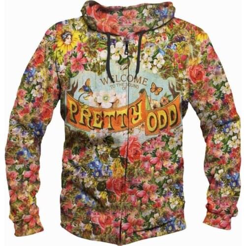 2021 New Fashion Funny Panic Hoodies Vintage Flower At The Disco Yellow Patterns Printed 3D Men Women Hoody Tracksuit