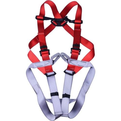 New High Quality Safety Protection Rescue Body Harness Downhill Outdoor Development Insurance Belt Climbing Equipments