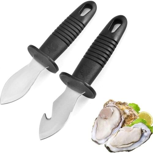 Oyster Knife Sharp-edged Shucker Shell Seafood Opener Tool Clam Party Supply