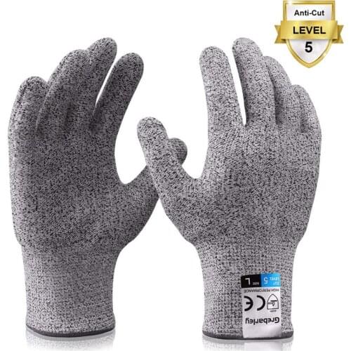 Safety Work Gloves Food Grade Level 5 Protection Cut Resistant Gloves Stainless Steel Wire Metal Mesh Butcher Protective Gloves