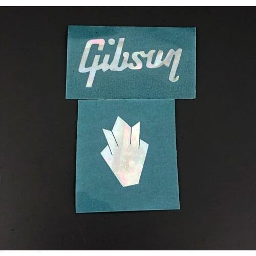 0.1 mm thick GiB Crown Self adhesive Decal Sticker White Mother of Pearl Guitar Peghead Logo