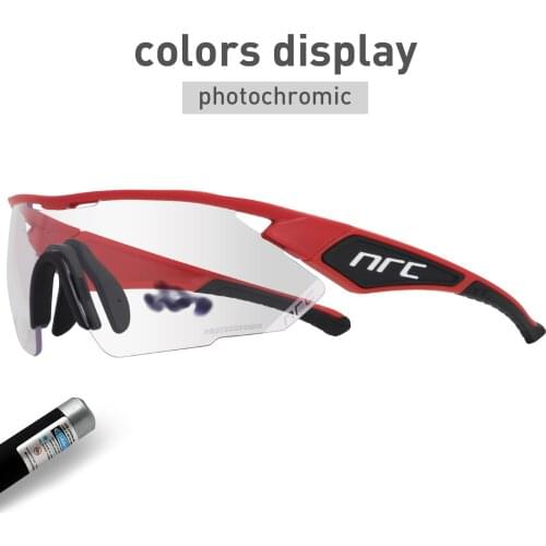 Photochromic Sunglasses Outdoor Sports Cycling Glasses Discoloration Goggles Eyewear Men Women MTB Mountain Road Bike Bicycle