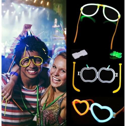 Light Stick Combination Accessories Hairpin Heart-shaped Skull Apple Glasses Butterfly Lollipop Fluorescence Connector