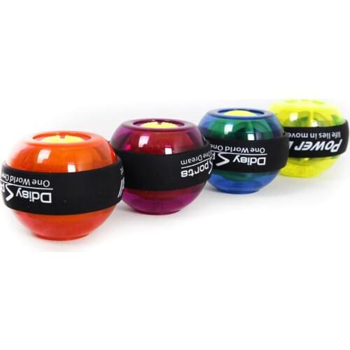 Wrist Trainer Gyroscope Ball Power Gyro Exerciser Ball Forearm Wrist Strengthener Spinner Ball with LED Light