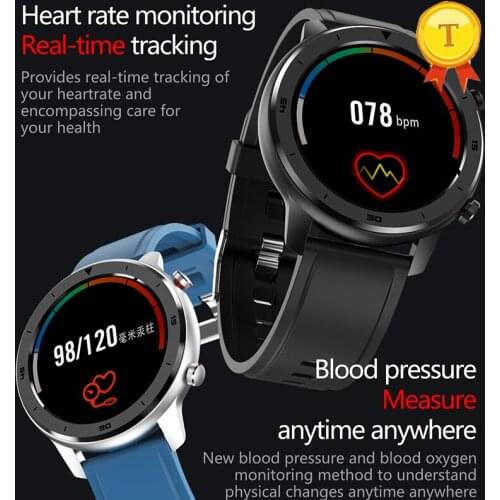Full Round Touch Screen Health Smart phone watch Waterproof IP68 Sports Bracelet Blood Pressure Heart Rate Monitor Wrist watch