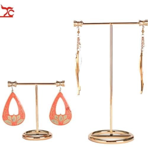Golden Earrings Rack Jewelry Organizer Holder Jewelry Display Stand Earring Showing Rack Earring Stand High Quality
