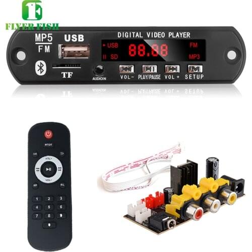 HD DTS CVBS USB RCA Audio Video Module For DIY TV BOX eBook MTV Controller Board Bluetooth TF RF Radio MP3 APE Receiver Board