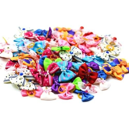 Cute dog hair bows 20pcs/lots cheap price pet hair bow pet dog hair bows small dog hair accessories chihuahua accessories