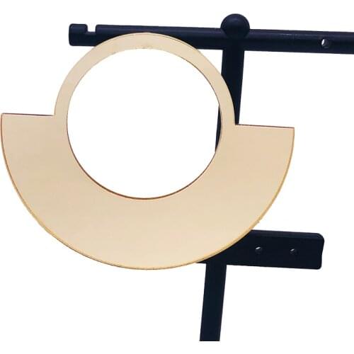 Free Shipping!Gold Mirror Acrylic Dangle Stud Earrings For Women