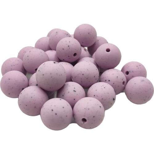 Food Grade Silicone Round Pearl Bead 12/15mm Baby Silicone Teether Necklace Toy DIY Pacifier Chain Care Baby Teething Product