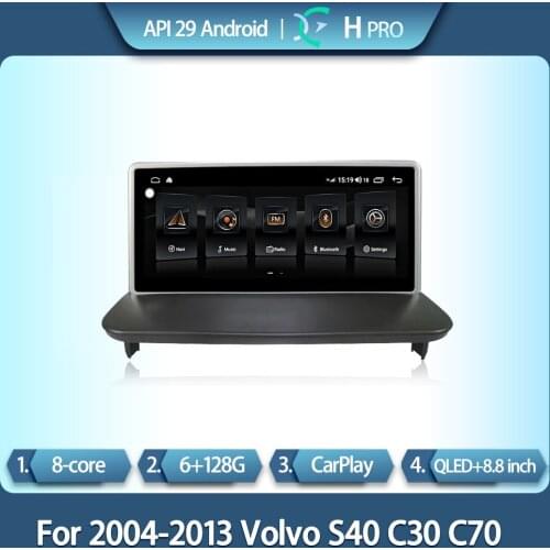 For 2004-2013 Volvo S40 C30 C70 intelligent multimedia video player Volvo S40 C30 C70 radio GPS Android 10.0 4G navigation