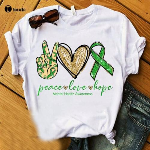 Peace Love Hope Mental Health Awareness T-Shirt