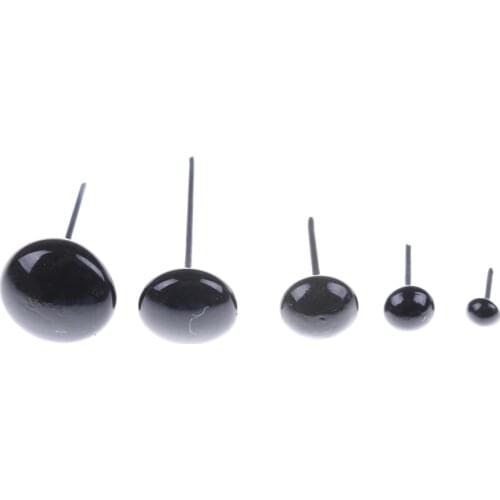 Hot sale 100pcs/set Glass Eyes 3/5/7/9/11 mm Needle Felting Teddy Bears Dolls Animals Black Eyes Dolls Accessories