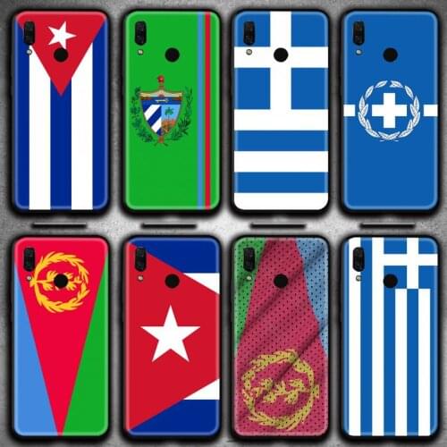 Greece Cuba Eritrea flag Phone Case Huawei Y6P Y8S Y8P Y5II Y5 Y6 2019 P Smart Prime Pro