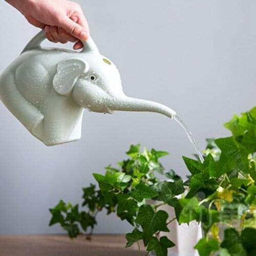 Quality Plastic Garden Elephant Watering Can Gardening Tools Plant Flower Pot Outdoor Irrigation Garden Watering Pots Blue