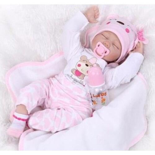 22" Bebe Reborn Clothes Baby Girl Doll Clothes Newborn Clothing Set Without Doll Baby Clothes American Girl Accessories Baby