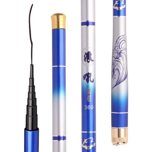 Mini Stream Fishing Rod Carbon Fiber Super Hard Telescopic Wedkarstwo Olta Short Section Hand Pole 2.1M-6.3M Carp Fishing Sticks