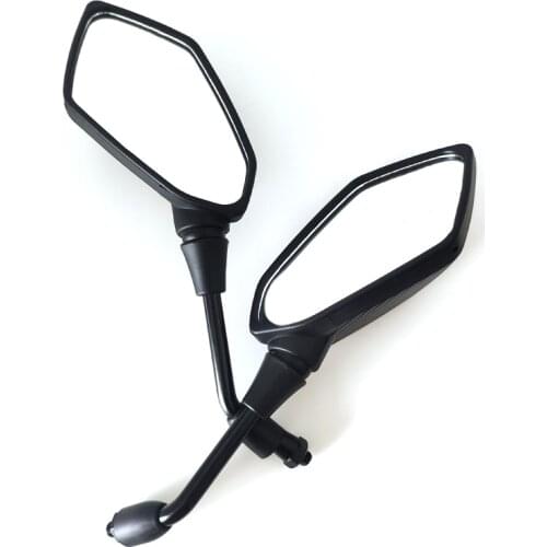 2Pcs/Pair Motorcycle Mirror Scooter E-Bike Rearview Mirrors Electrombile Back Side Convex Mirror 8mm 10mm Carbon Fiber