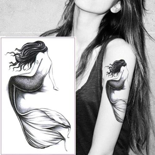 Wholesale Tattoo Sticker Temporary Sweat-proof Waterproof Mermaids Fashion Body Art Decorartion Tattoo Stickers