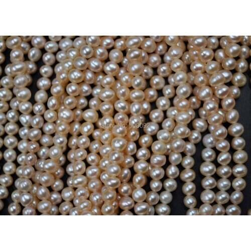 Wholesale 10 strands 5-5.5mm pink freshwater pearl strands