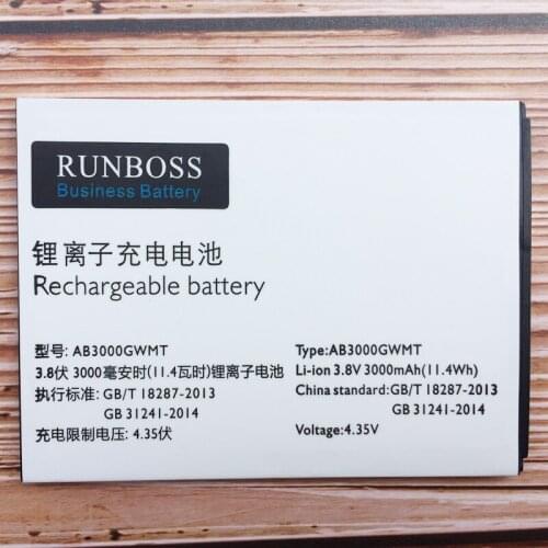 3000mAh Original AB3000GWMT Battery For Xenium CTS616 Cellphone For PHILIPS S616 Mobile Phone Tracking Number