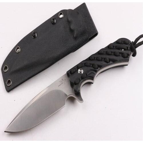 Mantis Straight Knife 7CR17MOV Steel Sharp Blade Black G10 High Hardness Hnadle Survival Kitchen EDC Tool Gift For Men