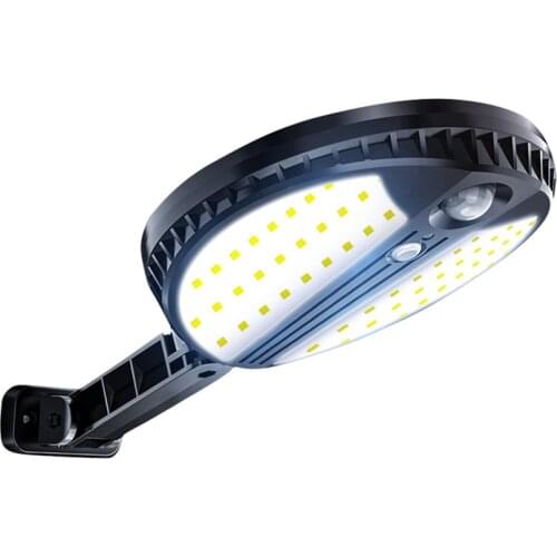 Solar Powered Street Light, 70 LEDs Street Lamp Motion Sensor Outdoor Street Light with Remote Control, Security Led Flood Light