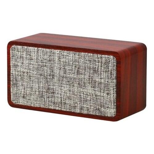 Q2 wooden bluetooth speaker home portable cloth small speaker