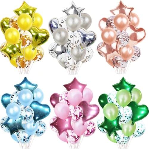 Blue/Pink/Green Balloons Air Ballon Foil Star Baloon Helium Birthday Party Decorations Kids Adults Balls Silver/Gold Globos