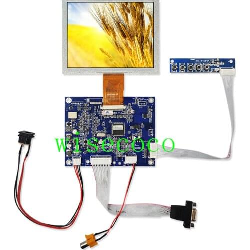 LCD Screen 5 inch 640x480 ZJ050NA-08C display panel LCD 50 pins Control Board KYV-N2 V6 Replacement AT050TN22