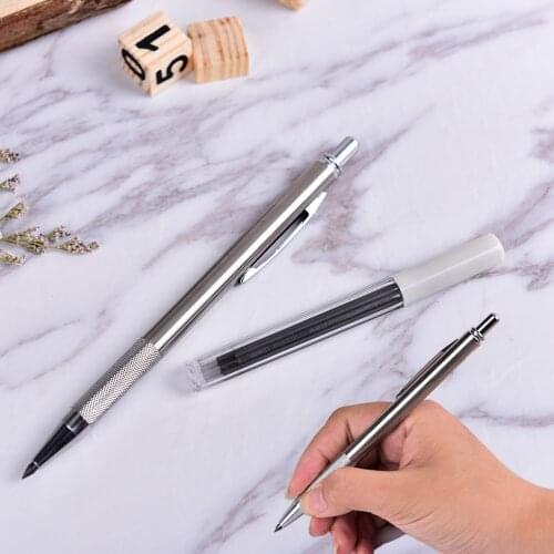 1Set 3.0mm HB Lead Holders Automatic Mechanical Pencil 4 Leads Refills New Drawing writing tools