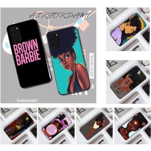 PENGHUWAN MELANIN POPPIN DIY Printing Phone Case cover Shell for Samsung S20 plus Ultra S6 S7 edge S8 S9 plus S10 5G