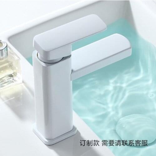 Black Hot Cold Faucet Bathroom Sink Faucets Water Mixer Deck Mounted Single Hole Bath Tap Stream Chrome Finished 70