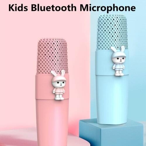 New cartoon K9 childrens wireless bluetooth microphone mobile phone K song treasure microphone microphone audio integrated