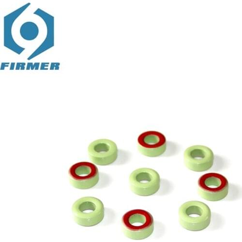 Ferrite Cores 15.2x8.53x5.94mm 50PCS Toroidal Core Ferrite Chokes Ring Iron Powder Inductor Ferrite Rings Light Green Red
