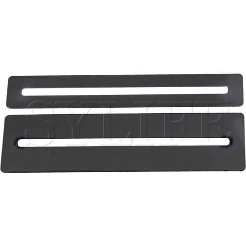 2PCS Black Polished Bass and Guitar Stainless Steel Fretboard Protector