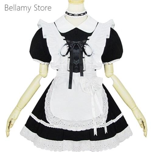 Lolita Lace ruffled skirt cute SD baby cosplay costume Maid Dress