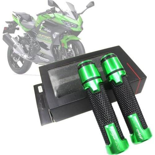 Left and right For KAWASAKI Ninja400 ninja 400 NINJA CNC Aluminum+ Rubb Motorcycle Accessories handlebar Hand Grips