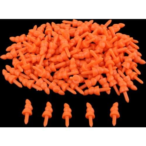 100 Pieces Mini Orange Plastic Screw Long Safety Noses Accessories for Dolls Bear Dog Cat Plush Animal Toys Making