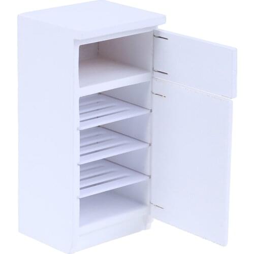 1:12 Miniature 2 Door Fridge kitchen Refrigerator Dollhouse Furniture Accessories