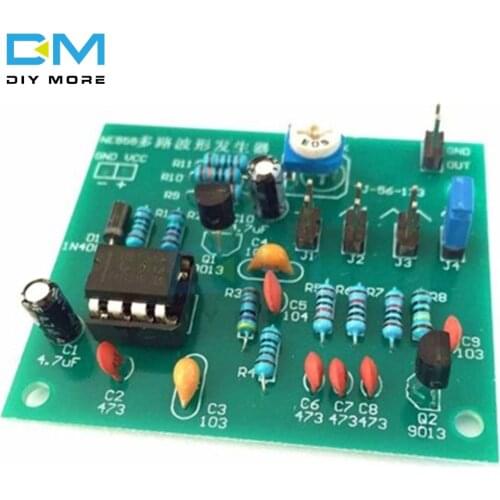 DIY Kits NE555 Multi-channel Waveform Generator Suite Sine Triangle Square Wave Electronic Training Kit