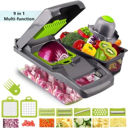 Vegetable Cutter 6 Dicing Blades Mandoline Slicer Fruit Peeler Potato Cheese Grater Chopper Kitchen Accessories Vegetable Slicer