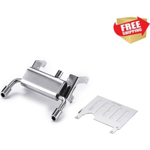 RC Radio control car AXIAL 03007 SCX10 III Double outlet metal simulation fuel tank Exhaust pipe option upgrade parts