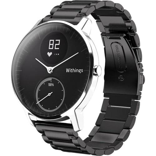 Stainless Steel Wrist Strap For Nokia Withings Steel HR 36MM 40MM Smart Watch Metal Band Quick Release Strap For Nokia Withings