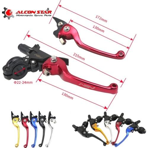 Alconstar- ASV F3 2nd Long Alloy Brake & Clutch Handlebar Lever for Motocross Off-Road PitBike Dirt Pit Bike CRF230 CRF250L KLX