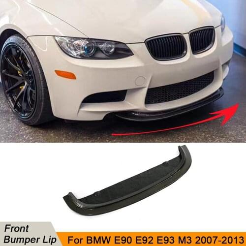 Styling Front Lip Bumper Spoiler Carbon Fiber Splitter For BMW E90 E92 E93 M3 Front Bumper 2007-2013