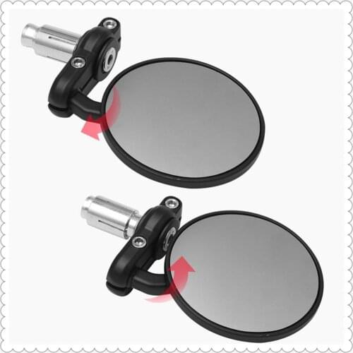 22mm Universal Motorcycle Mirror Aluminum Handle Bar End for Kawasaki VERSYS (650cc) GTR1400 CONCOURS NINJA 650R ER6F ER6N