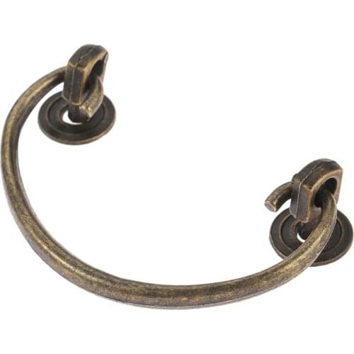 Vintage Handle Antique Bronze Pull Brass Knob 85mm*94mm Alloy Cabinet Bookcase Drawer Kitchen Decor Furniture Hardware w/screws